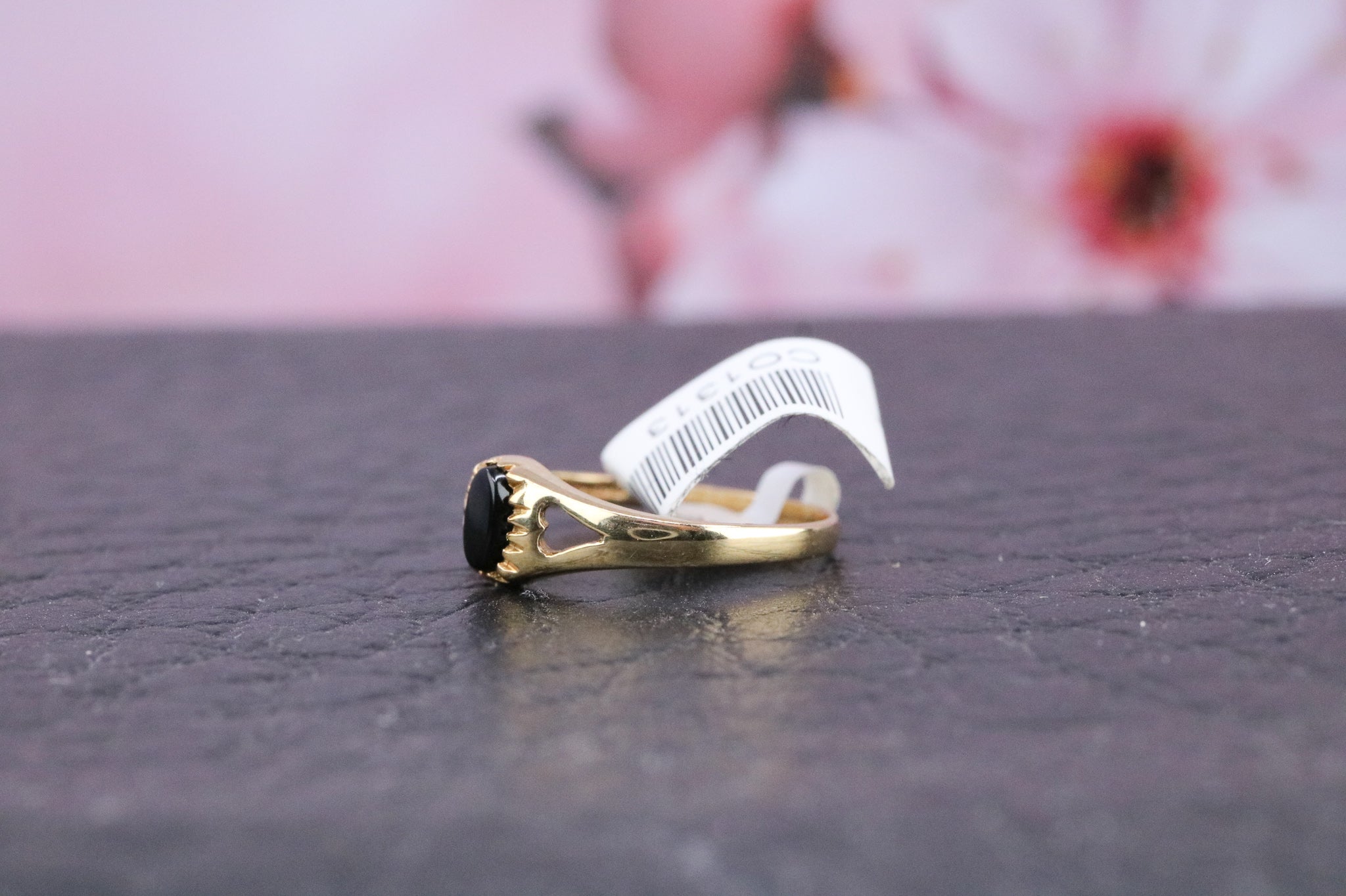 9ct Gold Kids Onyx Ring - CO1313 - Hallmark Jewellers Formby & The Jewellers Bench Widnes