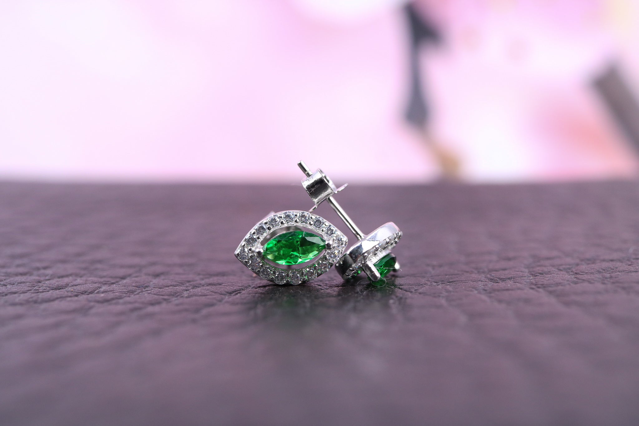 Sterling Silver & CZ Earrings - IN1097 - Hallmark Jewellers Formby & The Jewellers Bench Widnes